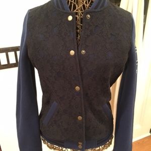 VICTORIA'S SECRET PINK COLLECTION BLK LACE JACKET